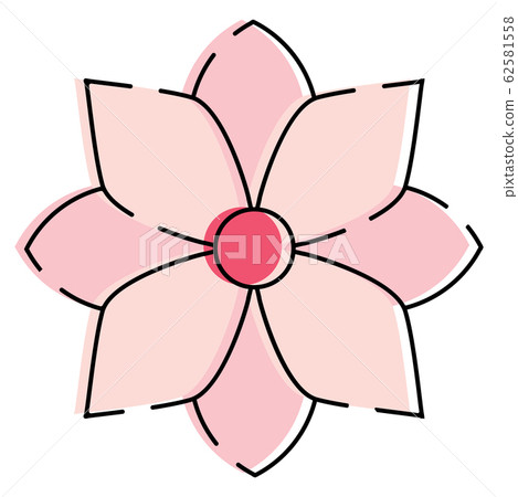 Isolated beatiful flower icon Isolated beatiful flower icon 62581558