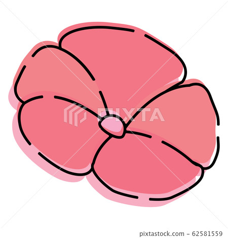 Isolated beatiful flower icon Isolated beatiful flower icon 62581559