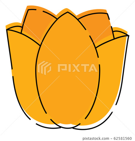 Isolated beatiful flower icon Isolated beatiful flower icon 62581560