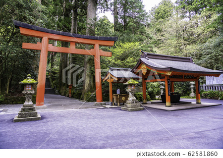 神奈川縣 箱根神社鳥居 照片素材 圖片 圖庫