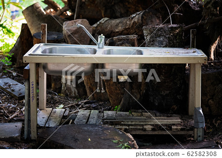 Old Sink Abandoned Outdoors 62582308