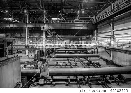 Industrial workshop of a gas pipe factory Industrial workshop of a gas pipe factory 62582503