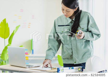 工程師女式工作服建築業建築業 62584895