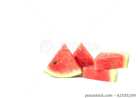 closeup of some pieces of refreshing watermelon. closeup of some pieces of refreshing watermelon. 62585209