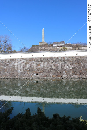 ■甲府城堡■舞鶴城公園■陽光■山梨縣■冬天 ■甲府城堡■舞鶴城公園■陽光■山梨縣■冬天 62587647