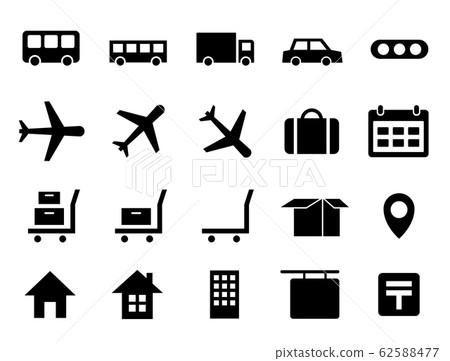 Icons set of vehicles, transportation, transportation, etc. Icons set of vehicles, transportation, transportation, etc. 62588477