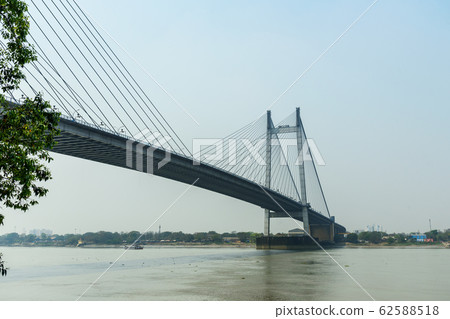 View of Vidyasagar bridge. Kolkata. India View of Vidyasagar bridge. Kolkata. India 62588518