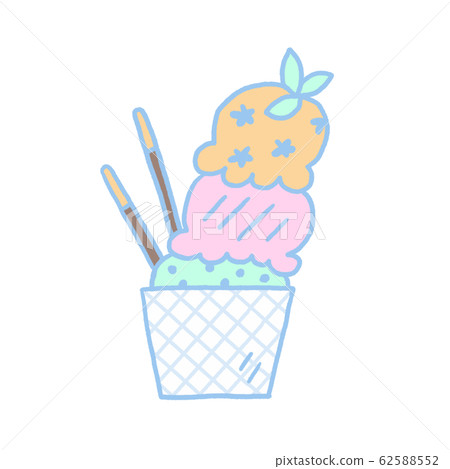 Cup ice illustration 62588552
