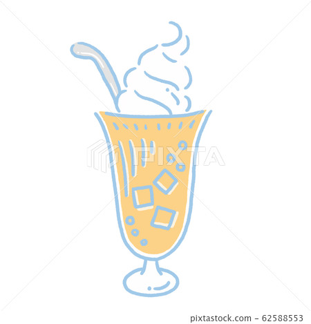 Orange juice soft ice cream illustration Orange juice soft ice cream illustration 62588553