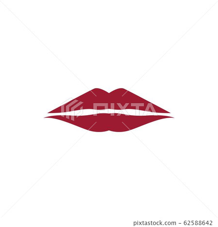 Lips icon cosmetic logo vector-插圖素材 [62588642] - PIXTA圖庫