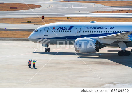 Ground handling and airplane Ground handling and airplane 62589200