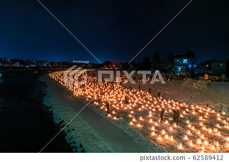 Japanese winter Akita Yokote kamakura 62589412