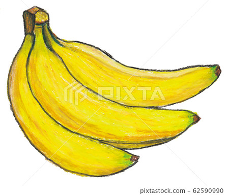 Banana hand drawn illustration - Stock Illustration [62590990] - PIXTA