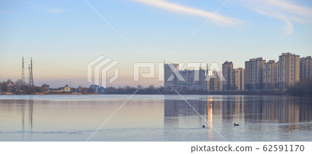 View of Neva River on the outskirts of St. View of Neva River on the outskirts of St. 62591170