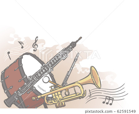 Orchestra musical instruments theme background material 62591549