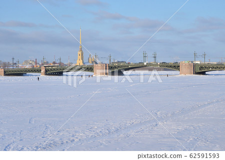 Palace Bridge at winter. Palace Bridge at winter. 62591593