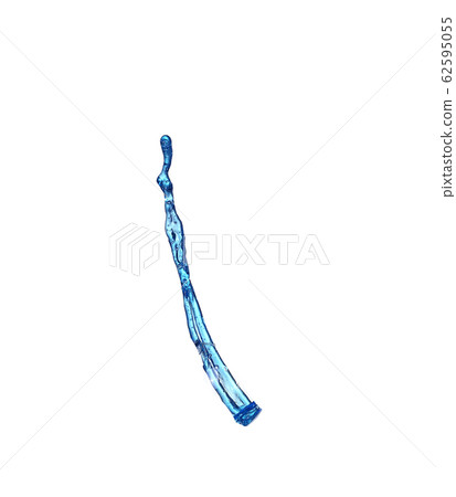 Blue splash closeup shoot, isolated on white Blue splash closeup shoot, isolated on white 62595055