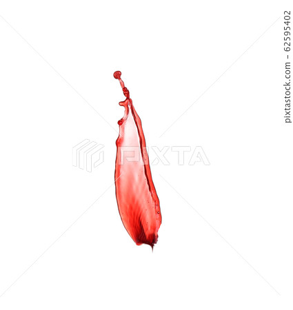 Red wine splashes isolated on white background Red wine splashes isolated on white background 62595402