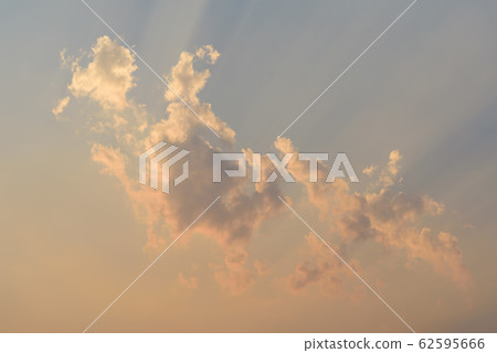 Beautiful vanilla sky with clouds and sunlight before sunset, Nature background Beautiful vanilla sky with clouds and sunlight before sunset, Nature background 62595666