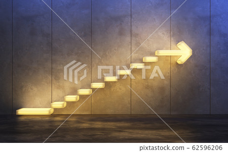 stairs going upward, 3d rendering stairs going upward, 3d rendering 62596206