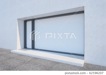 Shop showcase and entrance, 3d rendering 62596207