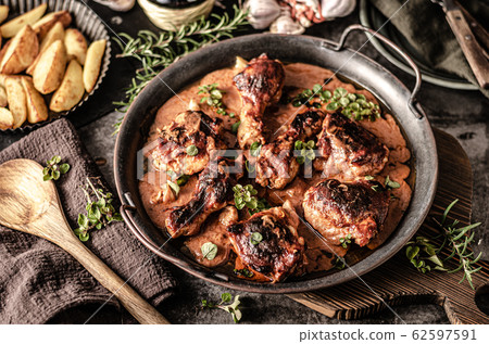Hot and spicy tikka chicken Hot and spicy tikka chicken 62597591