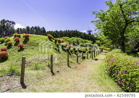 [Shizuoka Prefecture] 100 famous castles in Japan, Yamanaka Castle ruins in early summer 62599795