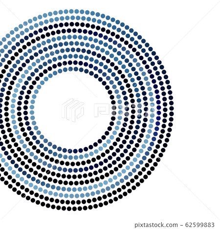 The abstract art background with geometric dot circle. 62599883