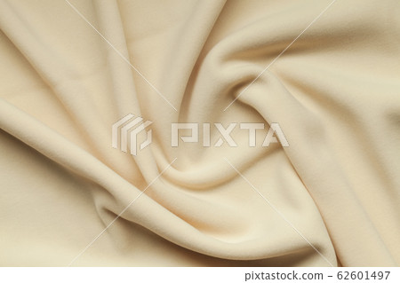 Background texture of beige fleece, top view 62601497