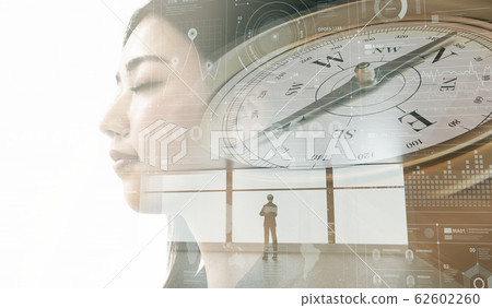 azimuths, point of the compass, direction magnetic needle 62602260