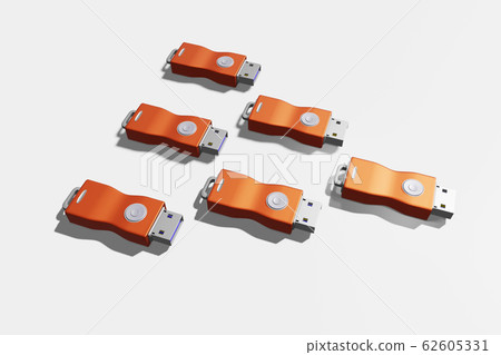 USB memory (3DCG: white background) 62605331