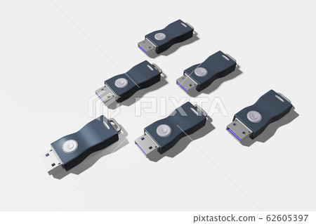USB memory (3DCG: white background) USB memory (3DCG: white background) 62605397