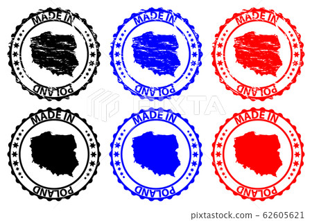 Made in Poland rubber stamp 62605621