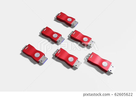 USB memory (3DCG: white background) 62605622