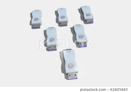 USB存儲器(3DCG:白色背景) USB存儲器(3DCG:白色背景) 62605665