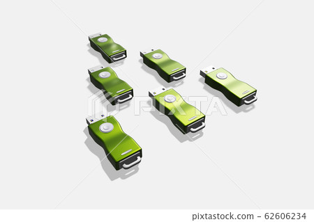 USB memory media copy (3DCG: white background) USB memory media copy (3DCG: white background) 62606234