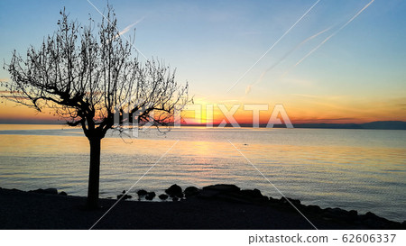 Sunset at Garda lake, Italy. Italian landscape Sunset at Garda lake, Italy. Italian landscape 62606337