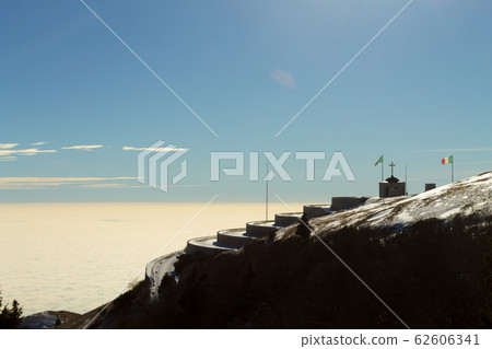 Monte grappa war memorial winter view, Italy Monte grappa war memorial winter view, Italy 62606341