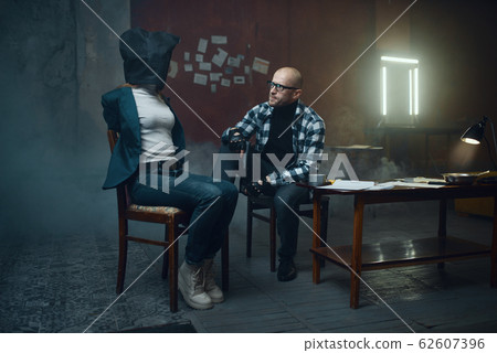 Maniac kidnapper licks his female victim Maniac kidnapper licks his female victim 62607396