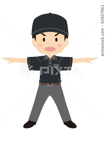 Baseball referee safe 62607661