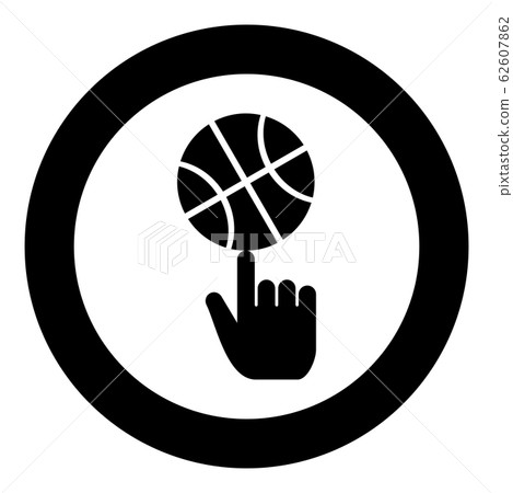 Basketball ball spinning on top of index finger Basketball ball spinning on top of index finger 62607862