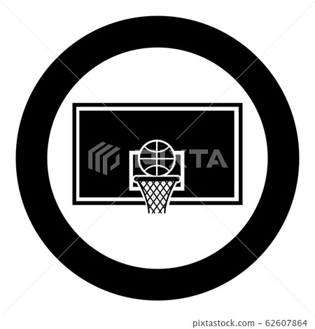 Basketball hoop and ball Backboard and grid Basketball hoop and ball Backboard and grid 62607864