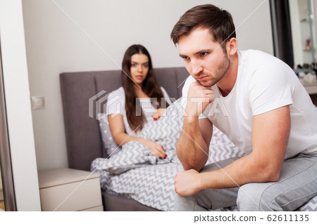 Unhappy Married Couple and Sexual Problems Concept Unhappy Married Couple and Sexual Problems Concept 62611135
