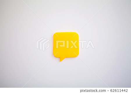 Stickers on white wall. Empty Space for text 62611442