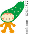 Kigurumi vegetable character cucumber 62611577