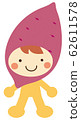 Kigurumi vegetable character sweet potato 62611578