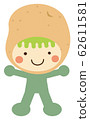 Characters of vegetables (potatoes) 62611581