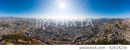 Aerial view of Da Lat city beautiful tourism 62614230