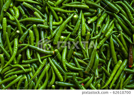 Close-up fresh chillies , Planted in Asia, 62618700