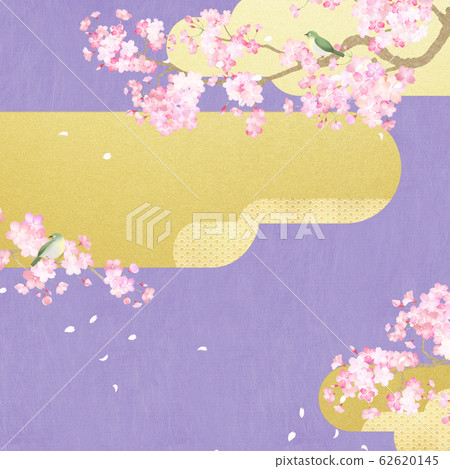 Purple Background Japan / Japan Fan Gold On Purple Jewel Color